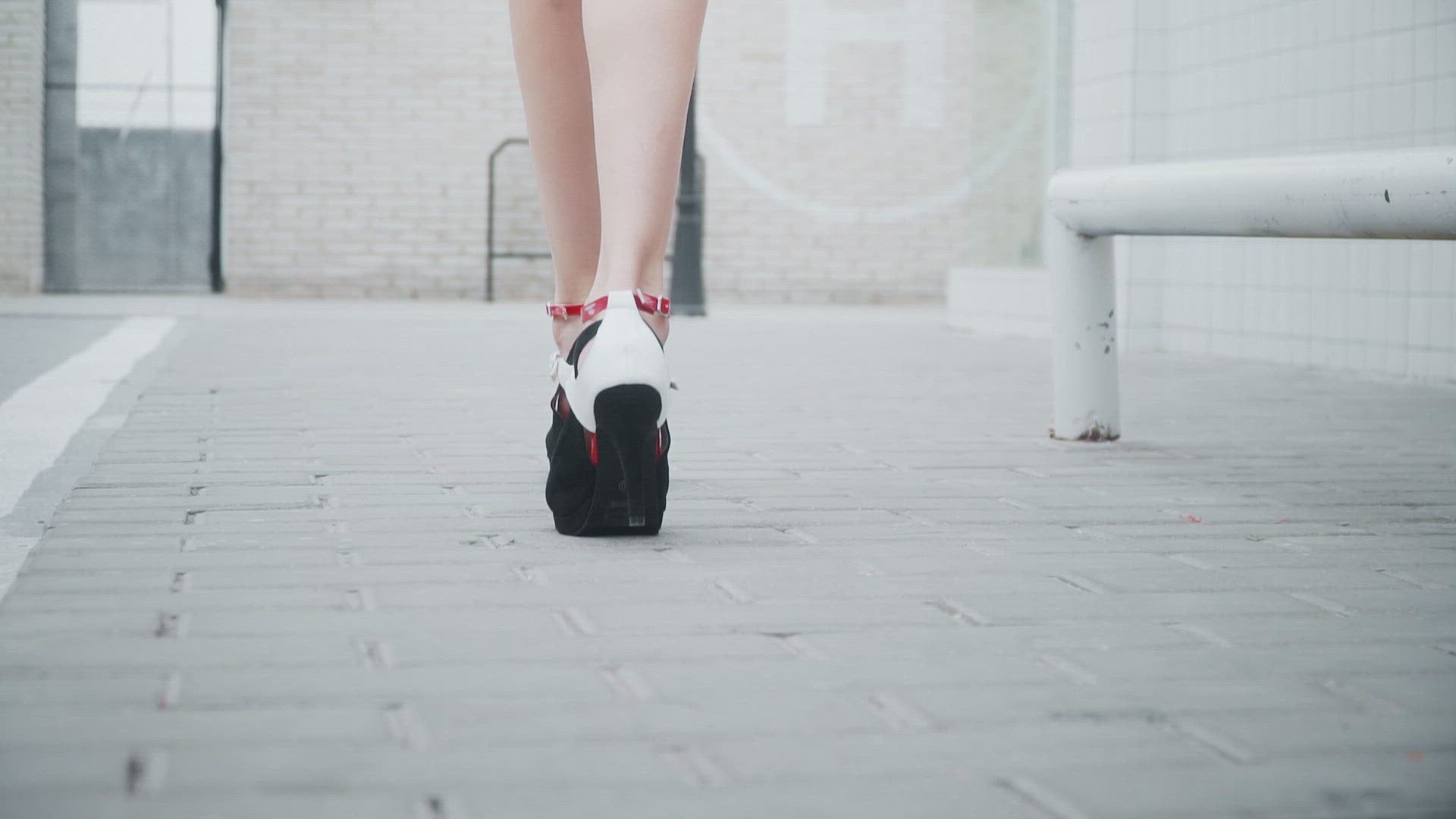 Strap Heel Sandals - Peep Toe