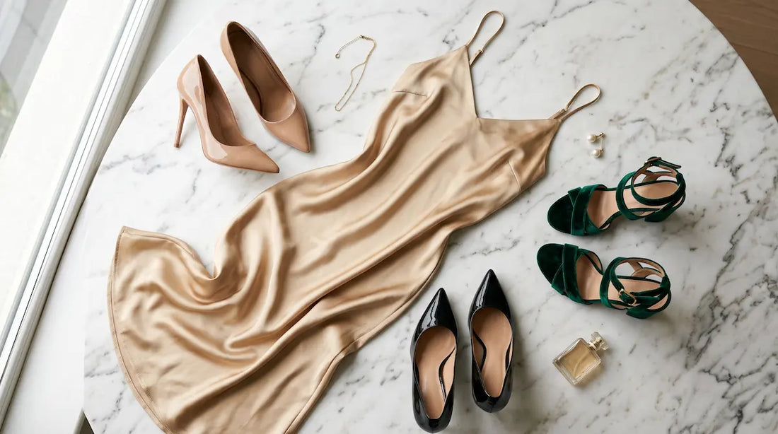 What Color Shoes to Wear With a Gold Dress