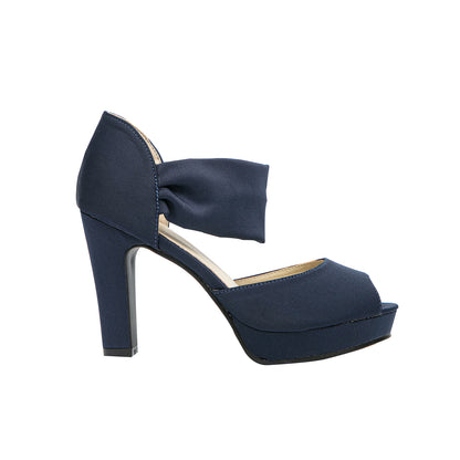 Vintage Two-Tone Platform Block Heels
