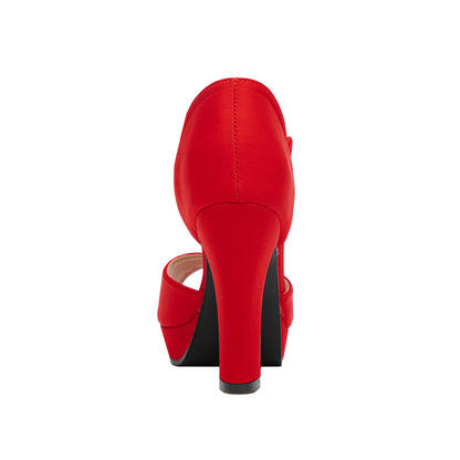 Vintage Two-Tone Platform Block Heels