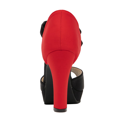 Vintage Two-Tone Platform Block Heels
