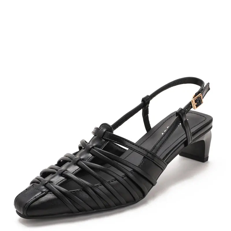 Women Vintage Fisherman Horseshoe Mid Heel Sandals