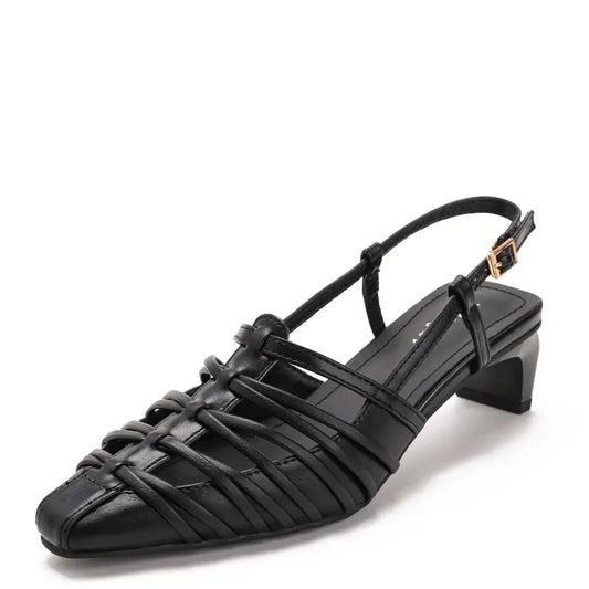 Women Vintage Fisherman Horseshoe Mid Heel Sandals
