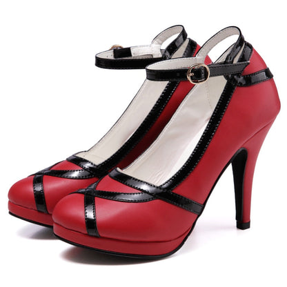 Vintage Patent Trim Mary Jane Pumps